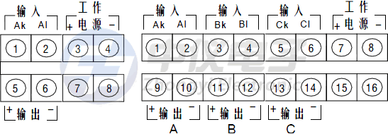 交流電流變送器接線圖